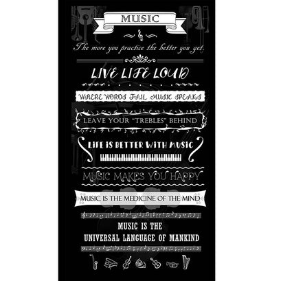 Pitch Perfect - Music Appreciation Black Panel