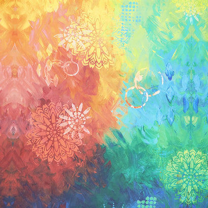 Pizzazz - Paradise Rainbow Ombre Multi Digitally Printed Yardage