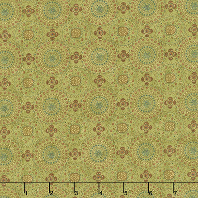 Plant Kindness - Garden Path Light Green Yardage