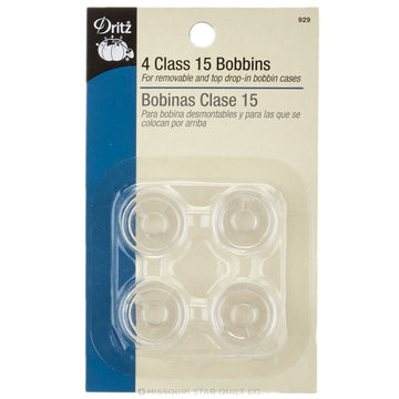 Plastic Bobbins - Class 15 (4 ct)