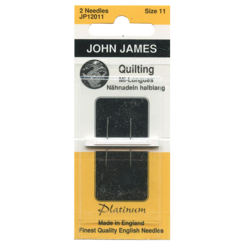 John James Platinum Quilting Needles - Size 11 (2 ct.)