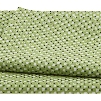 Playdate with Friends - Fancy Squares Green 2 Yard Cut