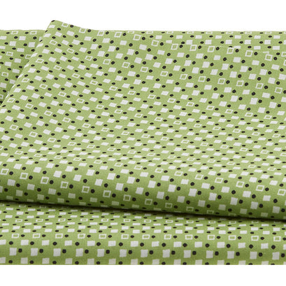 Playdate with Friends - Fancy Squares Green 2 Yard Cut