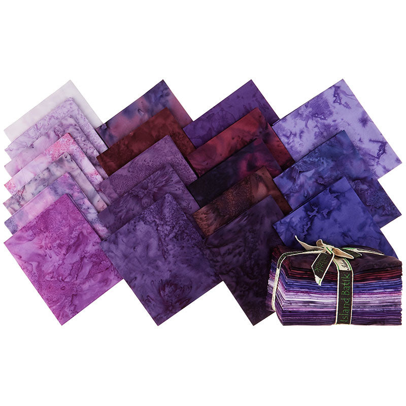 Fat Quarter Bundle / Purple and Pink Fabric / Fat Quarters