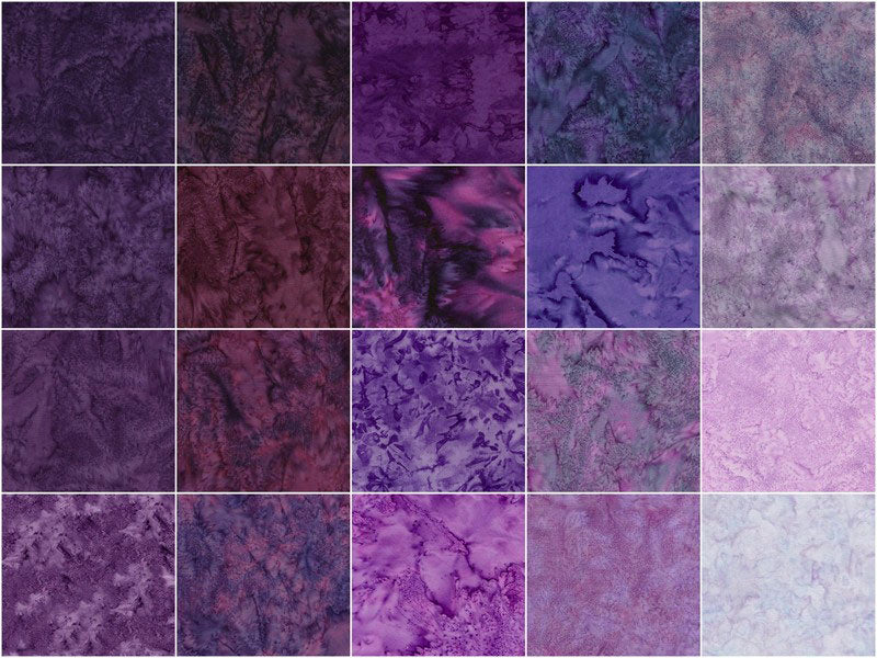 Playful Purple Batik Solids Fat Quarter Bundle Alternative View #2