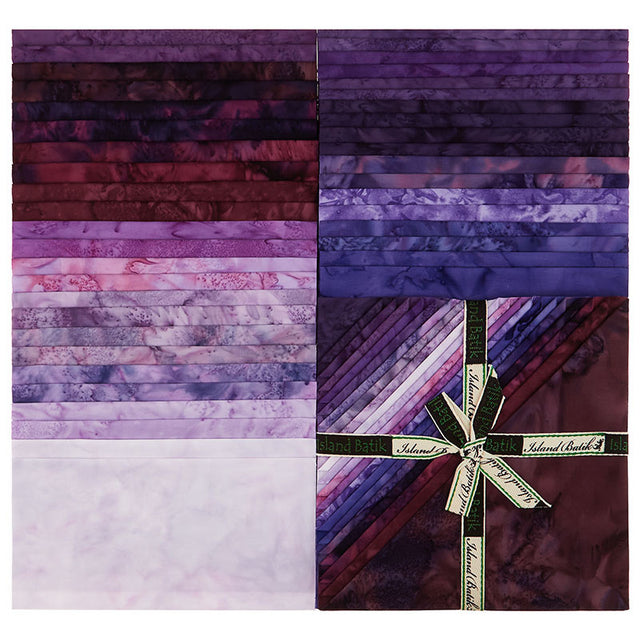 Playful Purple Batik Solids Stacks Primary Image