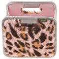 Plush Mini Foldable Box - Pink Leopard