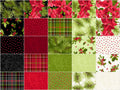 Poinsettia & Pine 2.5" Strips