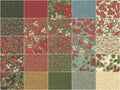 Poinsettias and Pine Metallic Layer Cake Alternative View #2