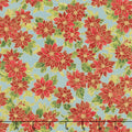 Poinsettias and Pine Metallic - Poinsettias Frost Yardage Primary Image