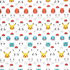 Pokemon - Pikachu White Yardage