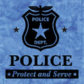 Police Laser Silhouette Precut Fused Appliqué Pack Primary Image