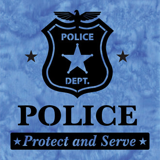 Police Laser Silhouette Precut Fused Appliqué Pack