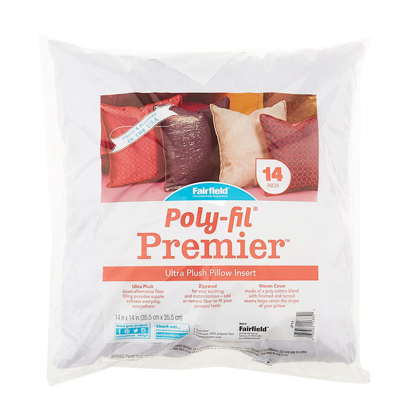 Poly-Fil Premier Ultra Plush Pillow Form - 14" x 14" Alternative View #1