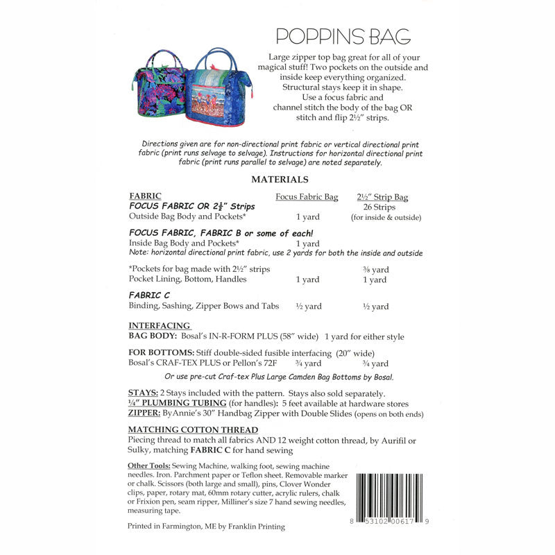 Poppins Bag Pattern