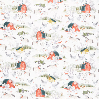 Poppy Prairie - Scenic Farm Yardage
