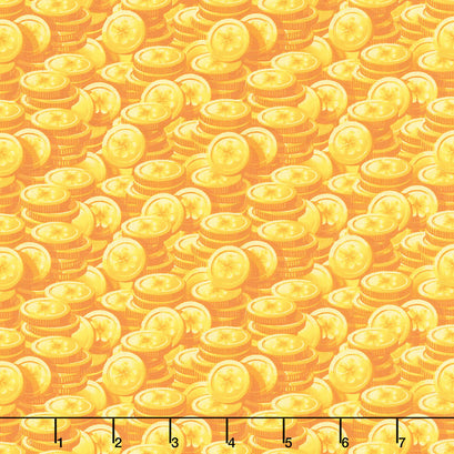 Pot of Gold - Gold Coins Yellow Yardage