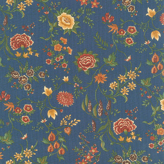 Prairie Dreams - Prairie Flowers Navy Yardage