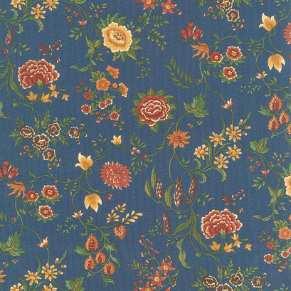 Prairie Dreams - Prairie Flowers Navy Yardage