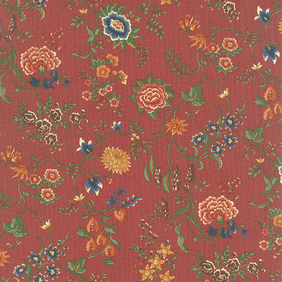 Prairie Dreams - Prairie Flowers Red Yardage