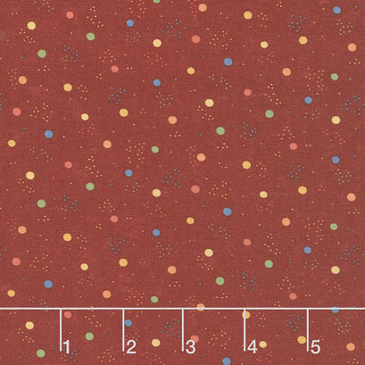 Prairie Dreams - Sunspots Red Yardage