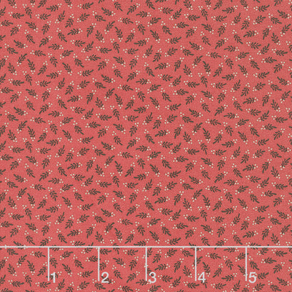 Prairie Dry Goods - Floating Leaves Red Yardage