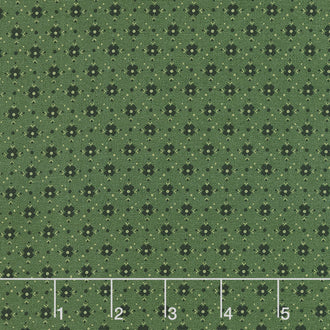 Prairie Dry Goods - Porch Flowers Green Yardage
