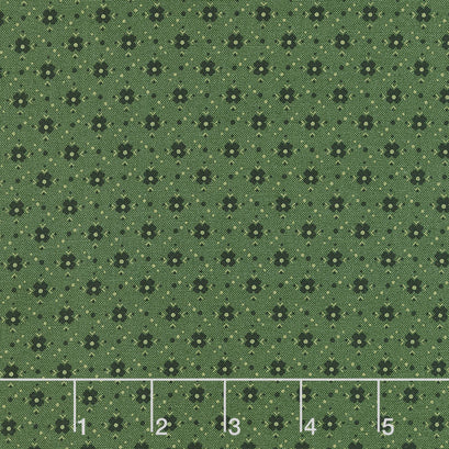Prairie Dry Goods - Porch Flowers Green Yardage