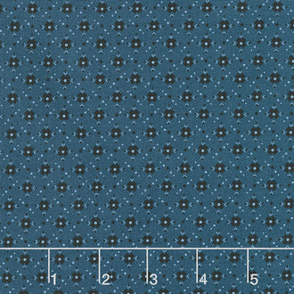Prairie Dry Goods - Porch Flowers Navy Yardage