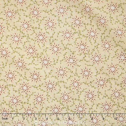 Prairie Vine - Cream Flowers 108" Wide Backing