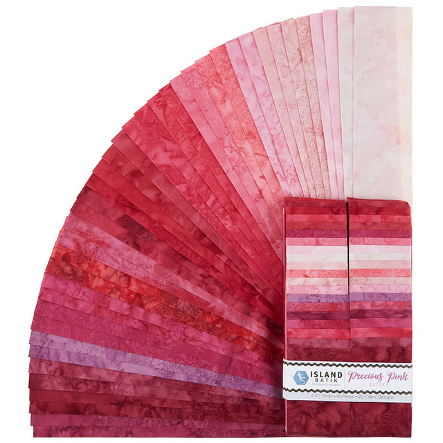Precious Pink Batik Solids Strips Primary Image