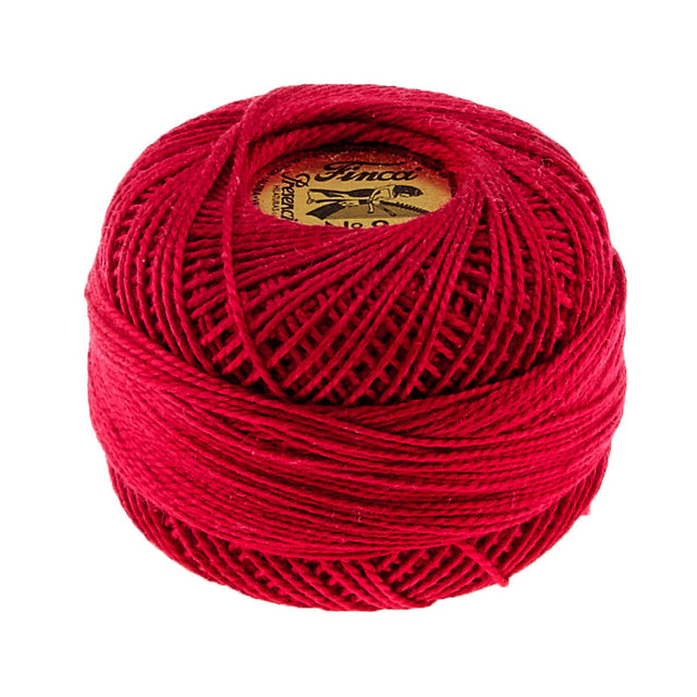 Presencia Perle Cotton Thread Size 8 Cranberry