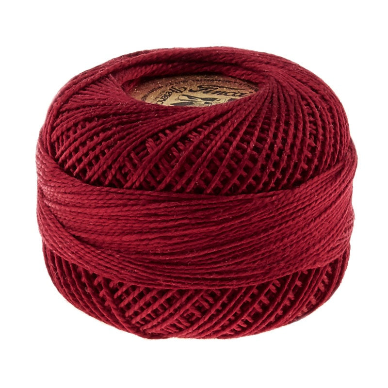 Presencia Perle Cotton Thread Size 8 Dark Cranberry