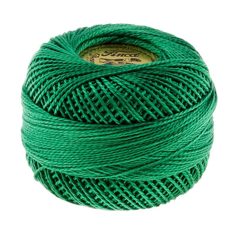 Presencia Perle Cotton Thread Size 8 Dark Emerald Green
