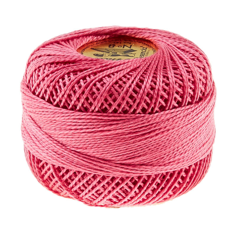 Presencia Perle Cotton Thread Size 8 Mauve