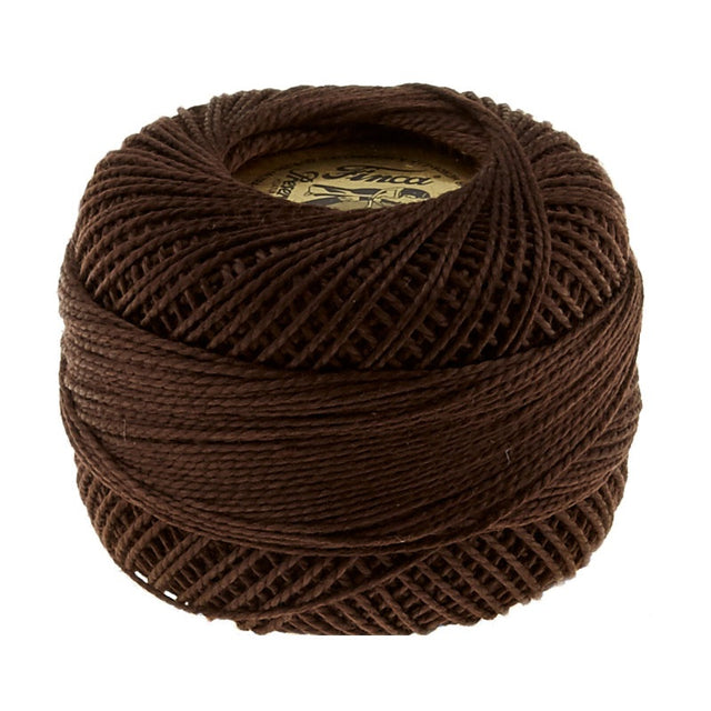 Presencia Perle Cotton Thread Size 8 Dark Coffee Brown