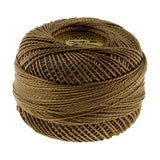 Presencia Perle Cotton Thread Size 8 Dark Drab Green Brown