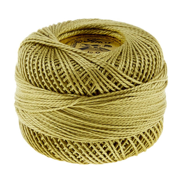 Presencia Perle Cotton Thread Size 8 Medium Khaki Green