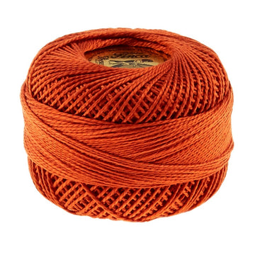 Presencia Perle Cotton Thread Size 8 Red Copper