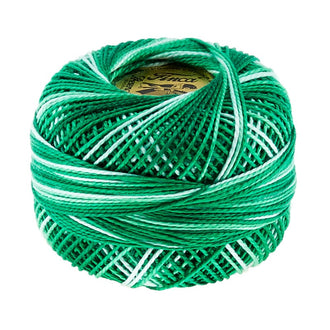 Presencia Perle Cotton Thread Size 8 Variegated Emerald Isle