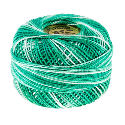Presencia Perle Cotton Thread Size 8 Variegated Nile Green