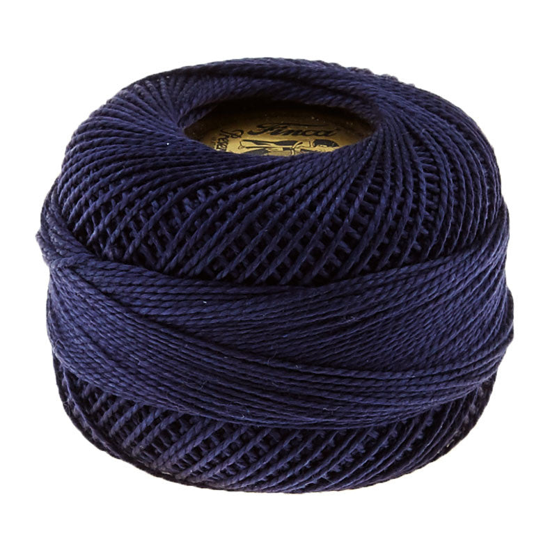 Presencia Perle Cotton Thread Size 8 Very Dark Navy Blue