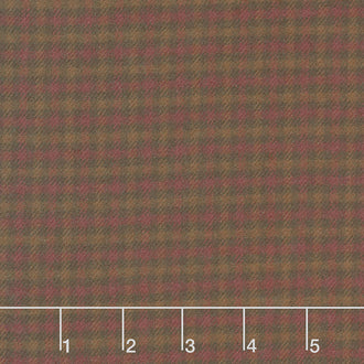 Primo Plaids - Lumber Jacks Small Check Brown Flannel Yardage