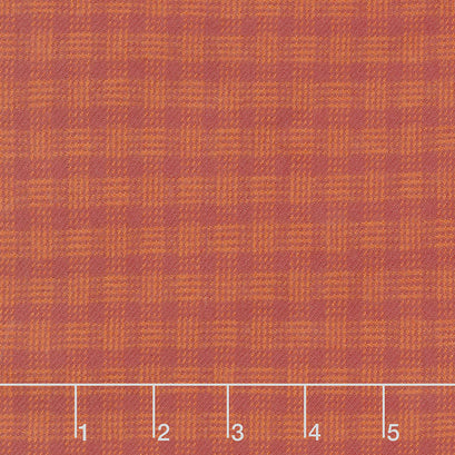 Primo Plaids - Lumber Jacks Small Check Rust Flannel Yardage
