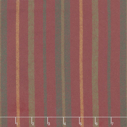 Primo Plaids - Lumber Jacks Stripe Burgundy Flannel Yardage