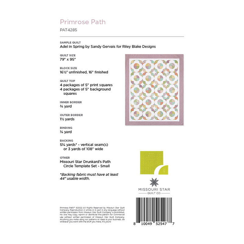 Primrose Path Quilt Pattern by Missouri Star Alternative View #1