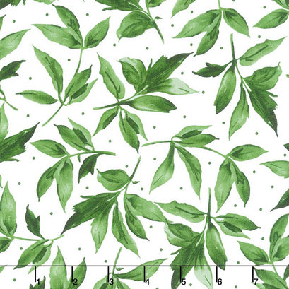 Prose - Leaves Ultra White Yardage