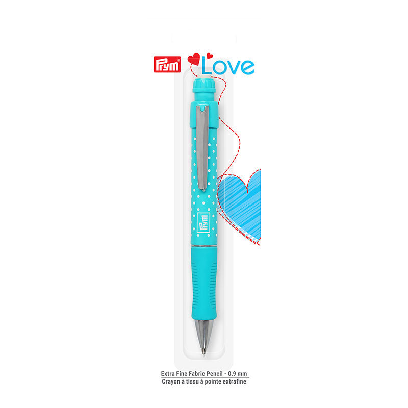 Prym LOVE Extra Fine Fabric Pencil - Turquoise Alternative View #3