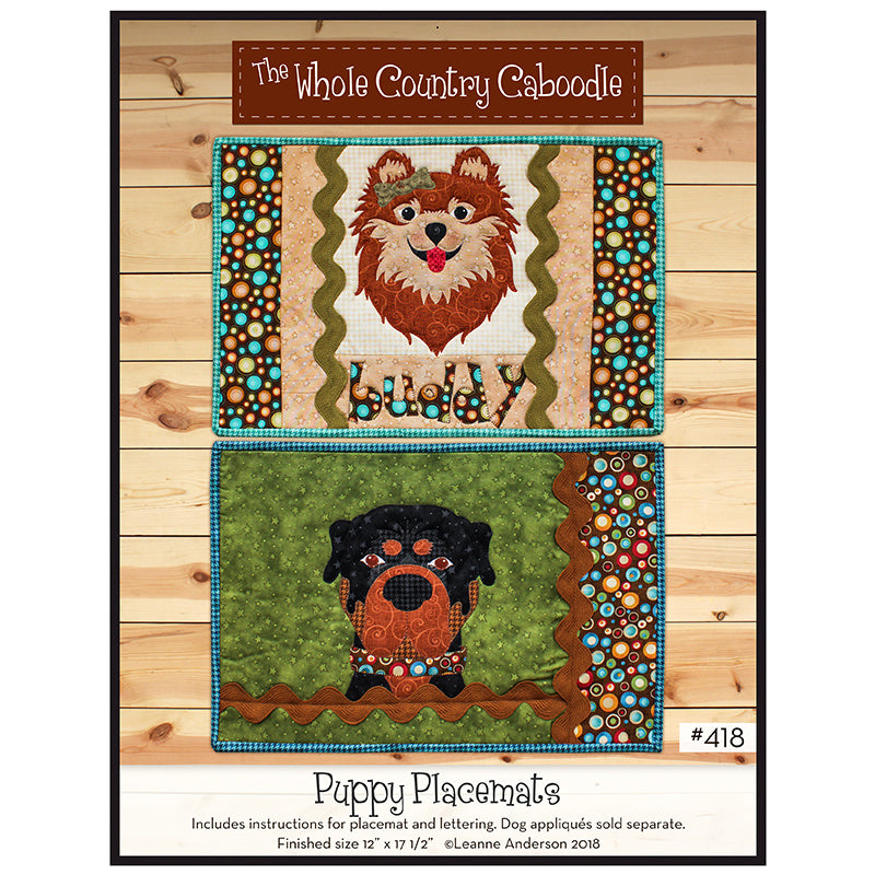 Puppy Placemats Project Sheet