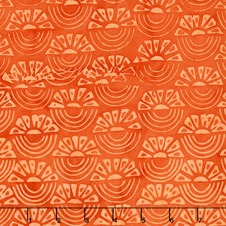 Pura Vida Batiks - Island Sunrise Papaya Yardage